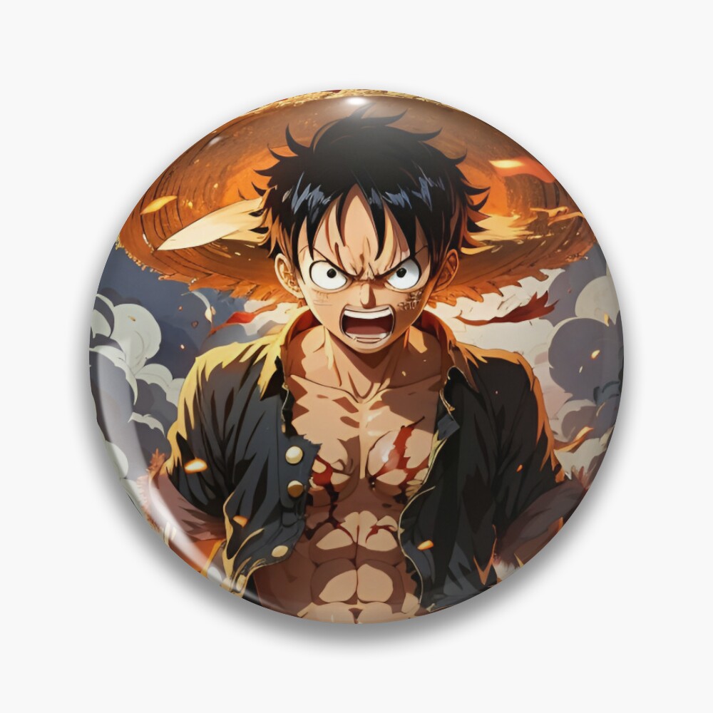 One Piece Monkey D. Luffy, Vector Anime - Manga - Pin