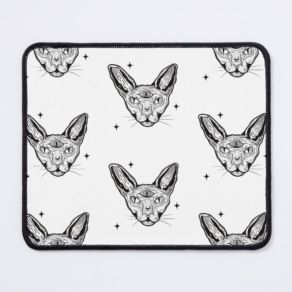 Item preview, Occult sphynx cat illustration designed and sold by Moonscapestudio.