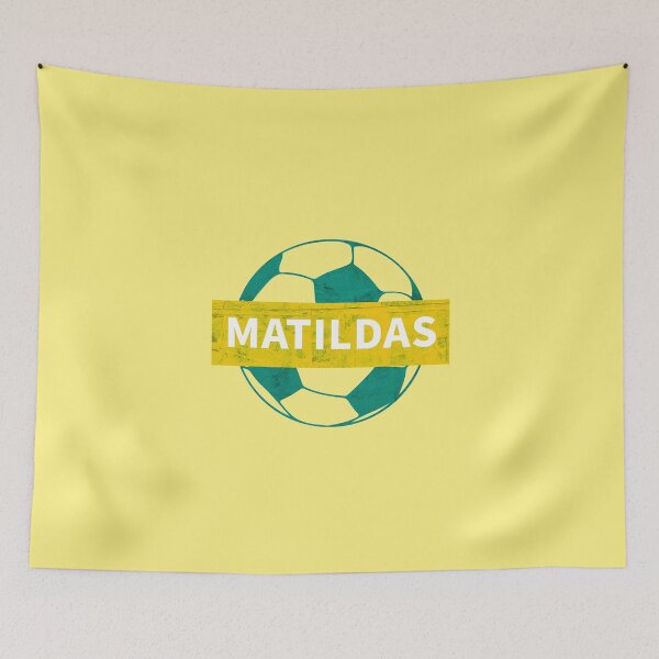 Item preview, Matildas Woman Soccer World Cup 2023, Australian Womens Soccer/ Green and yellow designed and sold by SoloAutenica.