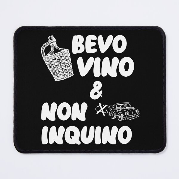 Item preview, Bevo vino e non inquino - regalo goliardico per un amico V1 designed and sold by superpixus.