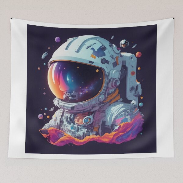 Item preview, Starlit Odyssey: Vector Astronaut Illustration for T-Shirt designed and sold by RedArtG09.