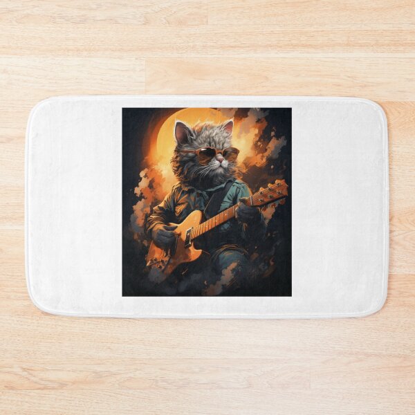 Item preview, Cat Guitar - Animals Playing Musical Instruments designed and sold by Abdalla Hussein.
