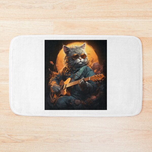 Item preview, Cat Guitar - Animals Playing Musical Instruments designed and sold by Abdalla Hussein.