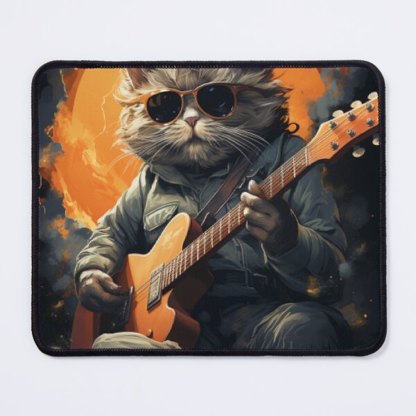 Item preview, Cat Guitar - Animals Playing Musical Instruments designed and sold by Abdalla Hussein.