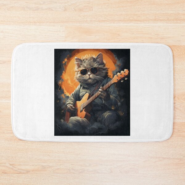Item preview, Cat Guitar - Animals Playing Musical Instruments designed and sold by Abdalla Hussein.
