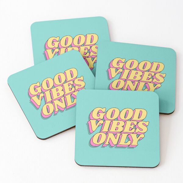 Item preview, Good Vibes Only by The Motivated Type in Green Yellow and Pink designed and sold by MotivatedType.