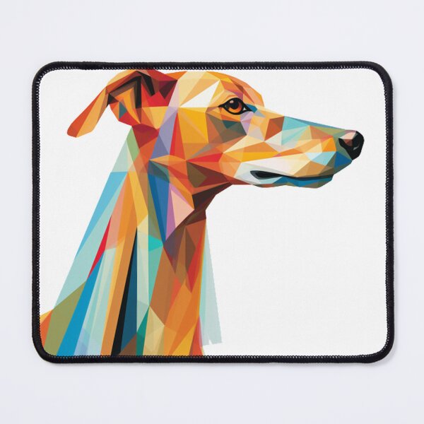 Item preview, Greyhound in colored stained glass designed and sold by aghnadarragh.