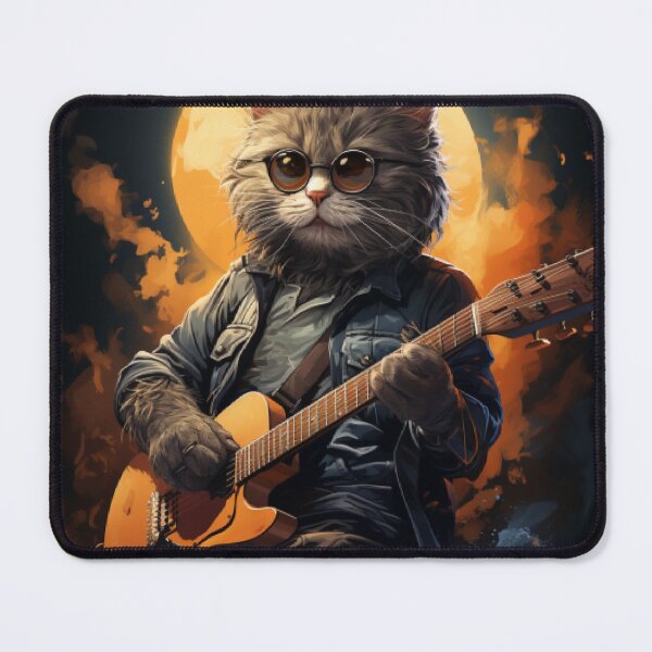 Item preview, Cat Guitar - Animals Playing Musical Instruments designed and sold by Abdalla Hussein.