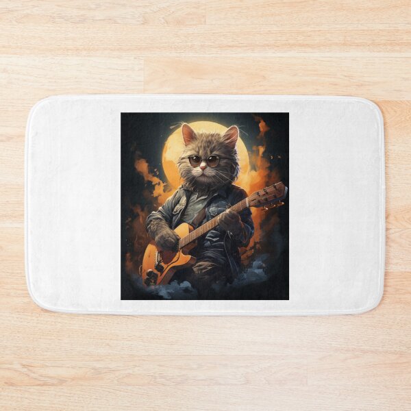 Item preview, Cat Guitar - Animals Playing Musical Instruments designed and sold by Abdalla Hussein.
