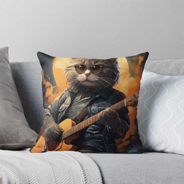 Item preview, Cat Guitar - Animals Playing Musical Instruments designed and sold by Abdalla Hussein.