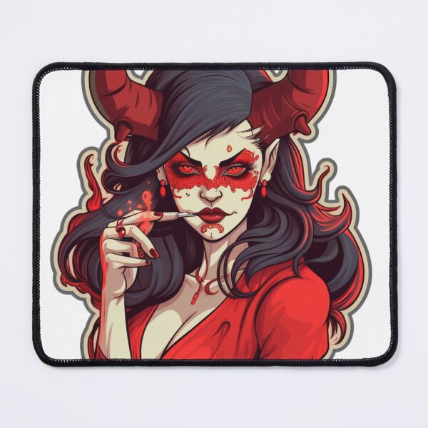 Item preview, Evil Girl | Classic T-Shirt, Sticker designed and sold by NicolasGlowArt.