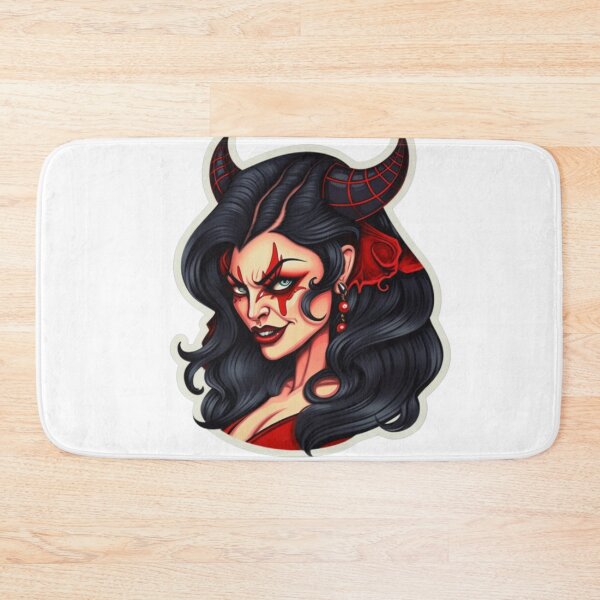 Item preview, Evil Demon Girl | Classic T-Shirt, Sticker designed and sold by NicolasGlowArt.