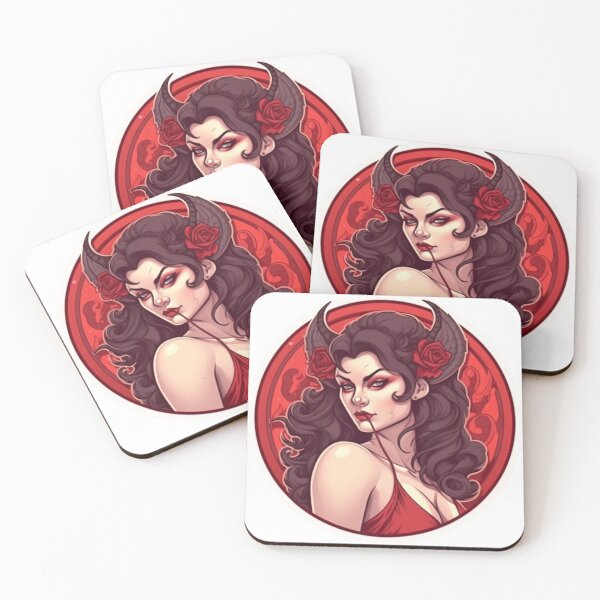 Item preview, Devil Girl | Classic T-Shirt, Sticker designed and sold by NicolasGlowArt.