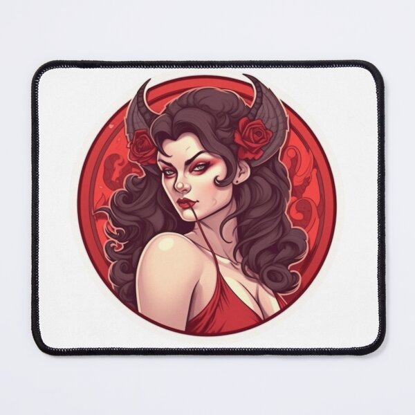 Item preview, Devil Girl | Classic T-Shirt, Sticker designed and sold by NicolasGlowArt.