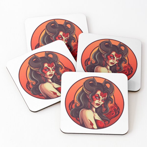 Item preview, Evil Masked Girl | Classic T-Shirt, Sticker designed and sold by NicolasGlowArt.