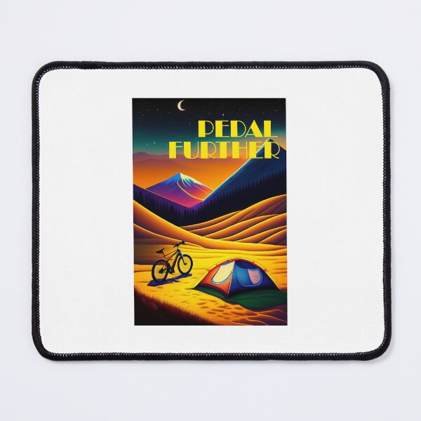 Item preview, Pedal Further Bikepacking Mountains designed and sold by Esskay Designs.
