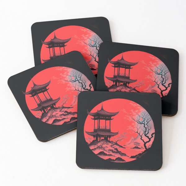 Item preview, Japanese pagoda between trees designed and sold by apicon.