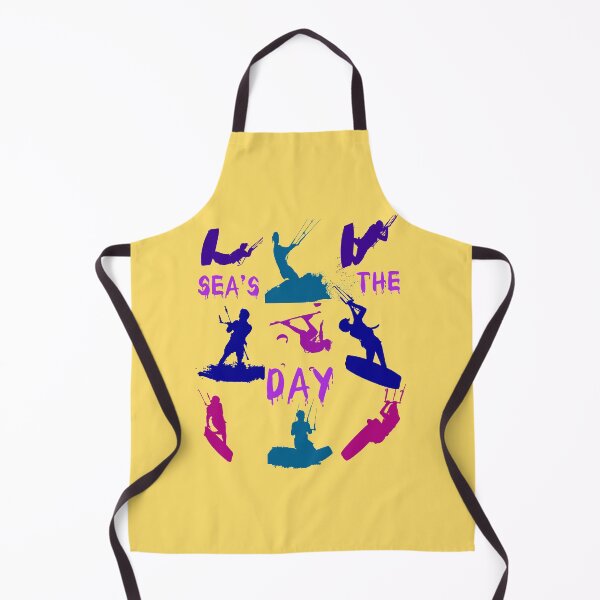 Item preview, Kitesurfer Silhouette Pattern With Seas The Day Quote 5 designed and sold by taiche.