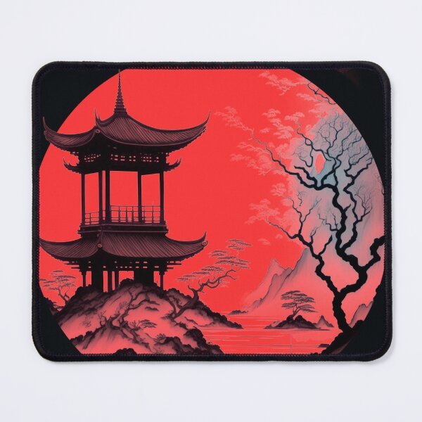 Item preview, Japanese pagoda between trees designed and sold by apicon.
