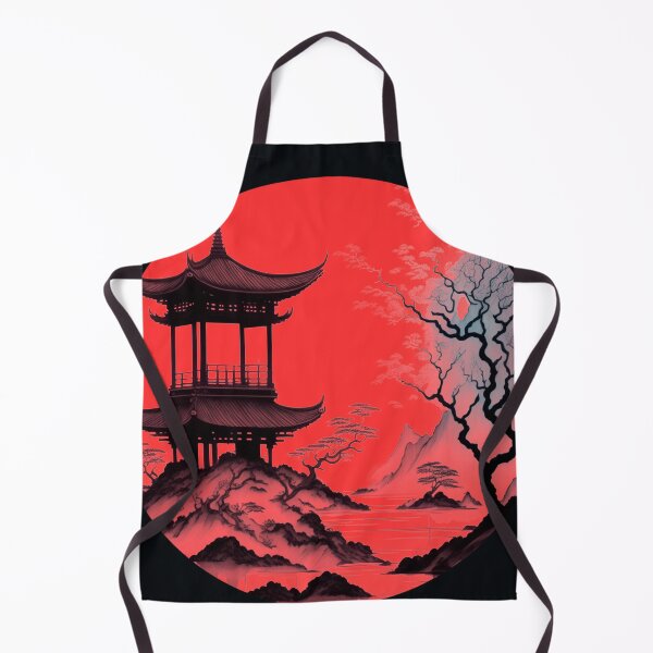 Item preview, Japanese pagoda between trees designed and sold by apicon.