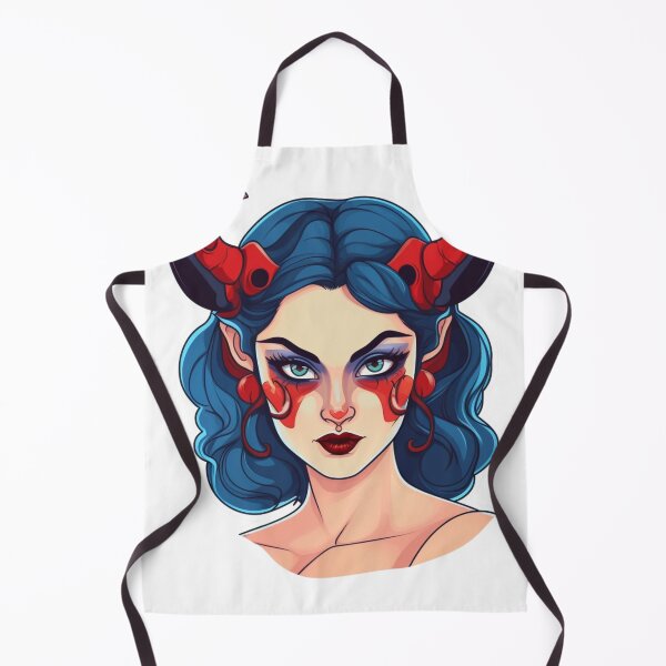 Item preview, Evil Demon Girl | Classic T-Shirt, Sticker designed and sold by NicolasGlowArt.