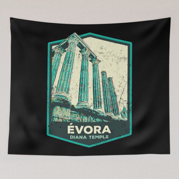 Item preview, Roman Temple of Diana Illustration | Évora Ex-libris  designed and sold by Lemomo-artworks.