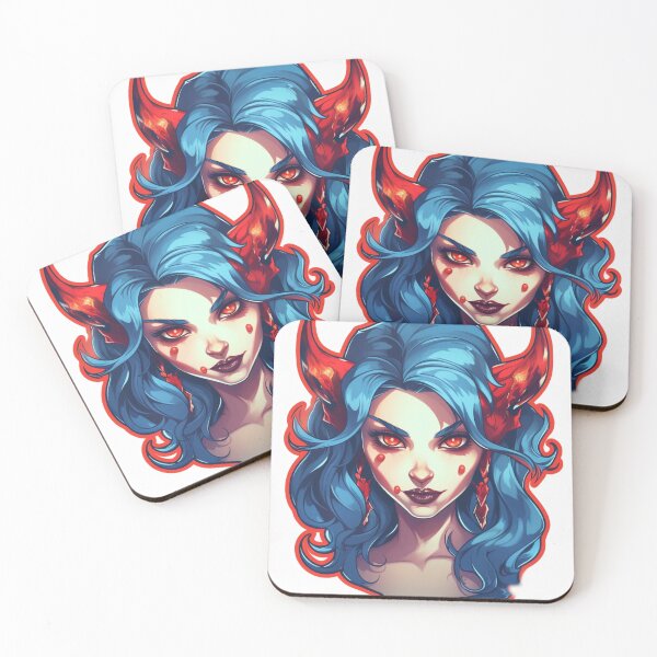 Item preview, Cute Demon Girl | Classic T-Shirt, Sticker designed and sold by NicolasGlowArt.