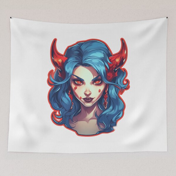 Item preview, Cute Demon Girl | Classic T-Shirt, Sticker designed and sold by NicolasGlowArt.