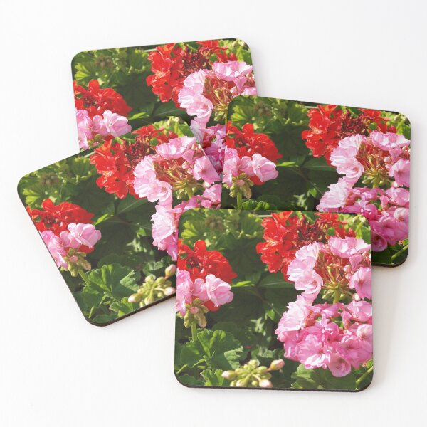 Item preview, Bright geranium flowers designed and sold by B. Randi Bailey.