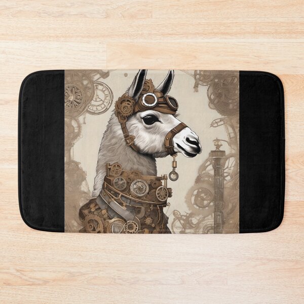 Item preview, Steampunk Time Traveling Llama designed and sold by AbsoluteA.