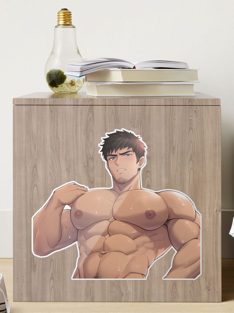 Muscular Anime Boy Poster for Sale by baraclub