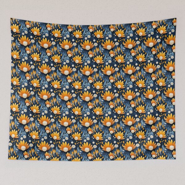 Item preview, Sunflor Dance: Monet & Mondrian Inspired Vibrant Pattern - N 25 designed and sold by Moisky Patterns.