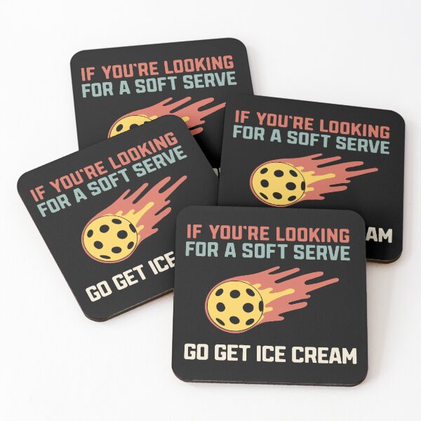 Item preview, If You're Looking For A Soft Serve Go Get Ice Cream Pickleball Pun Funny designed and sold by alenaz.