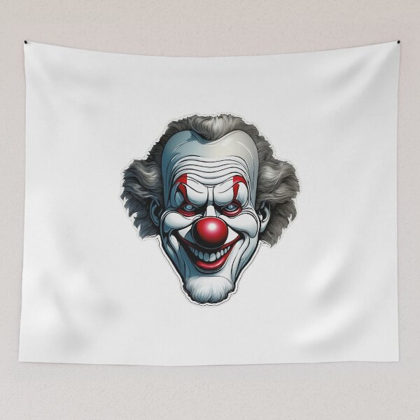 Aperçu de l'œuvre Clown effrayant créée et vendue par Lia's AI Art.