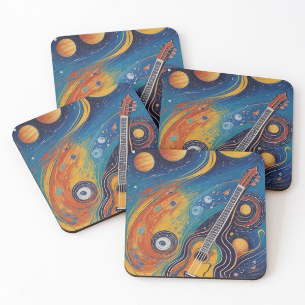 Item preview, Guitar music of the universe designed and sold by Starry night Cherry blossom.