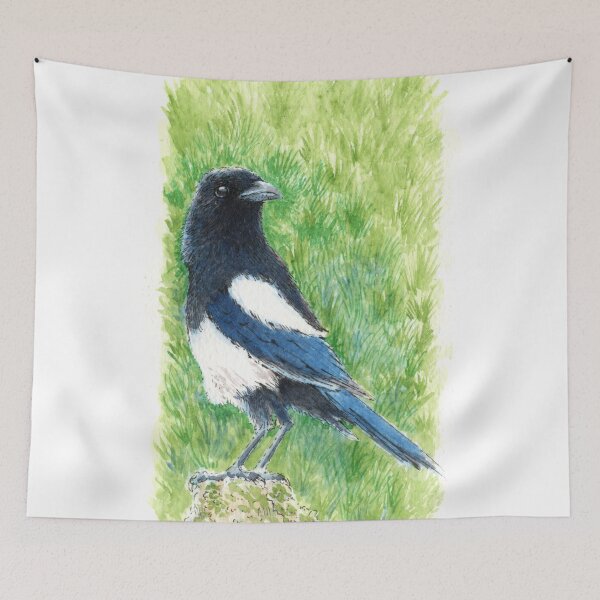 Item preview, Magpie - Watercolour designed and sold by Brett Miley.