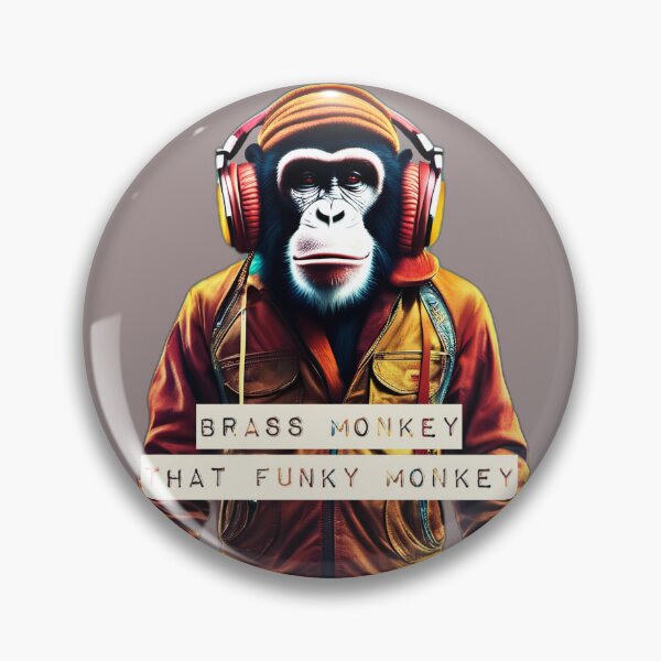 Item preview, brass monkey with music headphone designed and sold by skenningtonFX.