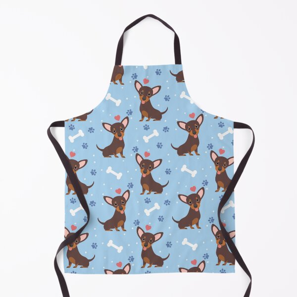 Item preview, LOVE Chocolate Brown Chiweenie dachshund chihuahua mix w/ Upright Ears designed and sold by Lulupainting.