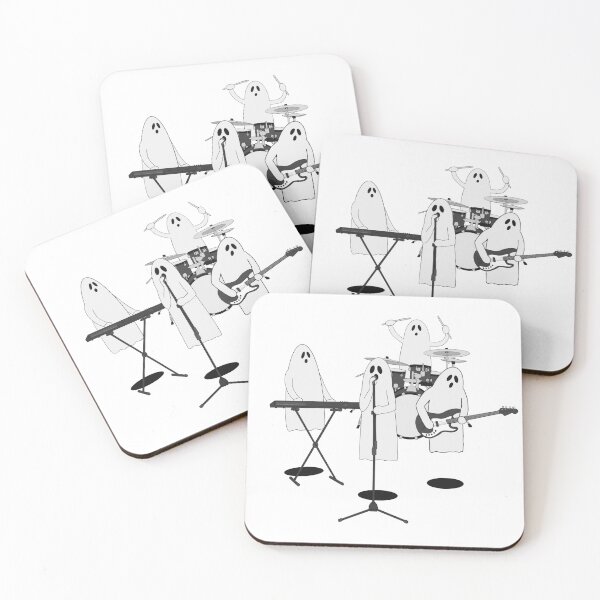Item preview, Sheet Ghost Band Black and White Ghost Rockers designed and sold by limitLIS.