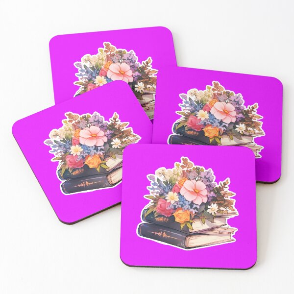 Item preview, Flowers above Books Botany and Literature Sticker and Shirt Design by ZeesDesign designed and sold by ZEESDESIGN.