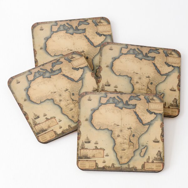 Item preview, Old Nautical Map of African Continent  designed and sold by dcrc.
