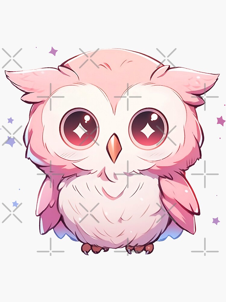 Premium AI Image | Hand drawn cartoon anime owl illustration