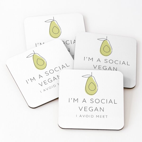 Item preview, I'm a social vegan, I avoid meet designed and sold by SANNIGHT.