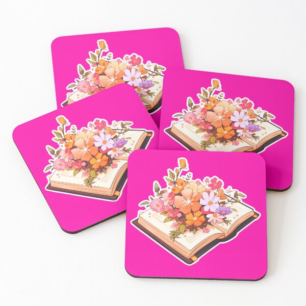 Item preview, My Library is a Greenhouse Botany Book Flowers above Books Botany and Literature Sticker and Shirt Design by Zeesdesign designed and sold by ZEESDESIGN.