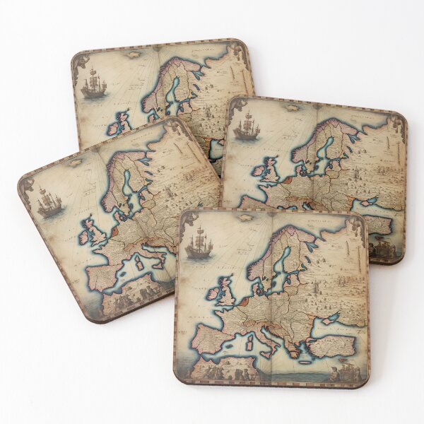 Item preview, Old Nautical Map of Europe designed and sold by dcrc.