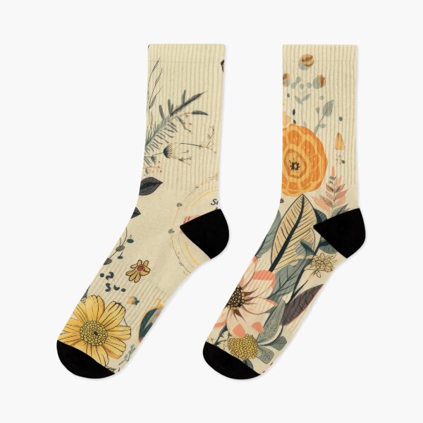 Item preview, Save The Bees - Boho Floral Illustration  designed and sold by MimiWaWa.
