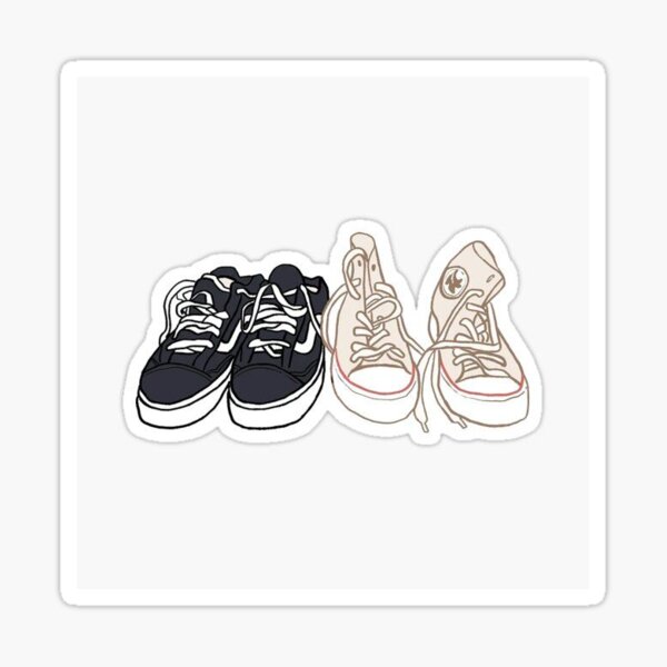 Vista previa del artículo con la obra «Zapatos Heartstopper Nick + Charlie», diseñado y vendido por Abbiesuckling.