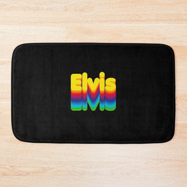 Item preview, Rainbow Layers Elvis Name Label (Black) designed and sold by NafilNafiz.