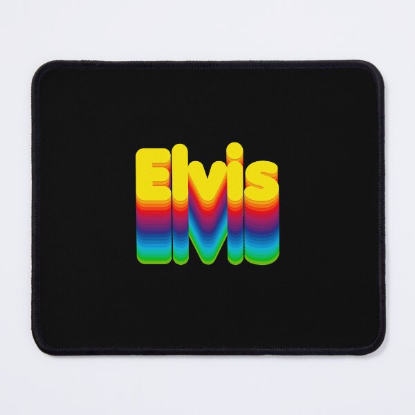 Item preview, Rainbow Layers Elvis Name Label (Black) designed and sold by NafilNafiz.
