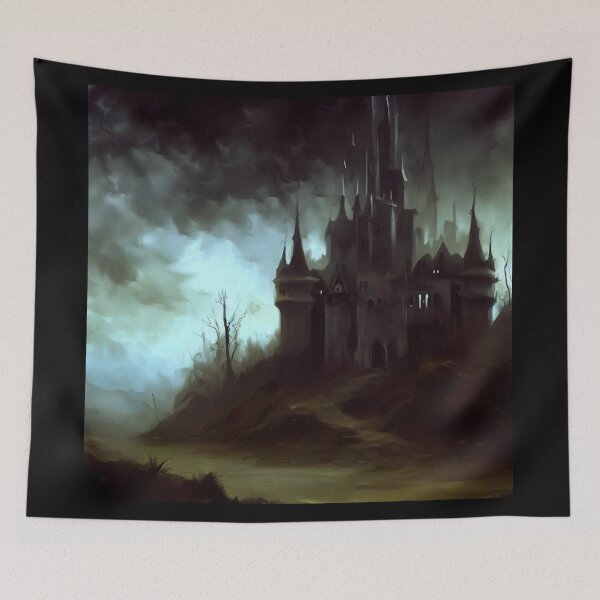 Item preview, Fantasy Castle Frightening Landscape 1 designed and sold by CrankyOldDude.